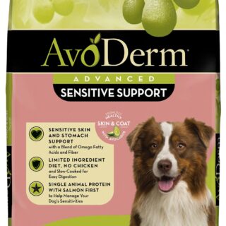 AvoDerm Advanced Sensitive Support Salmon & Oatmeal Formula Dry Dog Food 10kg