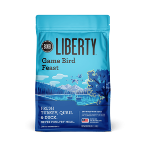 BIXBI Liberty Game Bird Feast Fresh Turkey, Quail & Duck Dry Dog Food 10kg