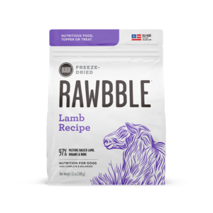 BIXBI Rawbble Lamb Recipe Grain-Free Freeze-Dried Dog Food 737g