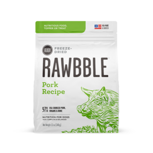 BIXBI Rawbble Pork Recipe Grain-Free Freeze-Dried Dog Food 737g