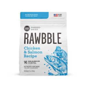 BIXBI Rawbble Chicken & Salmon Recipe Grain-Free Freeze-Dried Dog Food 737g