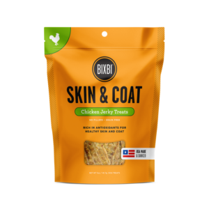 BIXBI Skin & Coat Chicken Jerky Dog Treats 340g