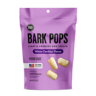 BIXBI Bark Pops Chicken-Free White Cheddar Flavor Light & Crunchy Dog Treats 113g