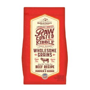 STELLA & CHEWY'S RAW COATED BEEF RECIPE WITH PUMPKIN & QUINOA WHOLESOME GRAINS DRY DOG FOOD 10kg