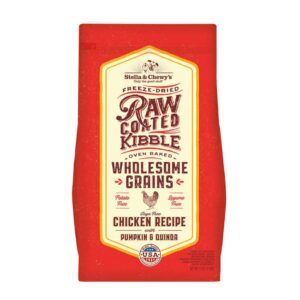 STELLA & CHEWY'S RAW COATED WHOLESOME GRAINS CHICKEN RECIPE WITH PUMPKIN & QUINOA DRY DOG FOOD 10kG