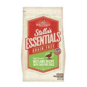 STELLA & CHEWY'S ESSENTIALS HIGH COASTAL WETLAND RECIPE WITH CAGE-FREE DUCK DRY DOG FOOD 11.3kg