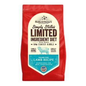 STELLA & CHEWY'S SIMPLY STELLA LIMITED INGREDIENT GRASS-FED LAMB RAW COATED KIBBLE DRY DOG FOOD 10kg