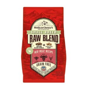 STELLA & CHEWY'S SMALL BREED RED MEAT RAW BLEND KIBBLE DRY DOG FOOD 4.5kG