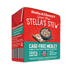 STELLA & CHEWY'S STELLAS STEW CAGE-FREE MEDLEY GRAIN FREE ADULT CASE OF 12 WET DOG FOOD 311g