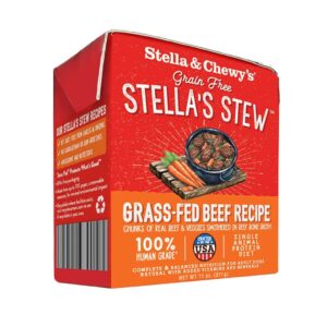 STELLA & CHEWY'S STELLAS STEW GRASS-FED BEEF GRAIN FREE ADULT CASE OF 12 WET DOG FOOD 311g