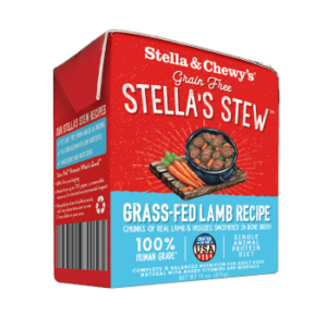 STELLA & CHEWY'S STELLAS STEW GRASS-FED LAMB GRAIN FREE ADULT CASE OF 12 WET DOG FOOD 311g