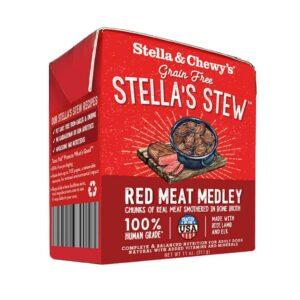 STELLA & CHEWY'S STELLAS STEW RED MEAT MEDLEY GRAIN FREE ADULT CASE OF 12 WET DOG FOOD 311g