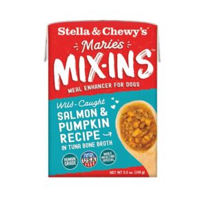 STELLA & CHEWY'S MARIES MIX-INS SALMON & PUMPKIN RECIPE WET DOG FOOD 156g