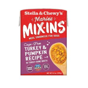 STELLA & CHEWY'S MARIES MIX-INS TURKEY & PUMPKIN RECIPE WET DOG FOOD 156g