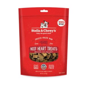 Stella & Chewy's Beef Heart Freeze-Dried Raw Dog Treats 85g