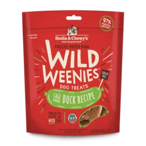 Stella & Chewy's Duck Wild Weenies Freeze-Dried Raw Dog Treats 92g