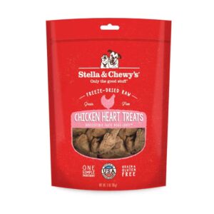 Stella & Chewy's Chicken Hearts Freeze-Dried Raw Dog Treats 326g