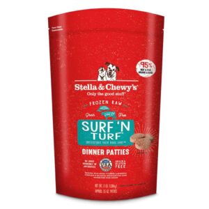 Stella & Chewy's Surf 'N Turf Dinner Patties Frozen Raw Dog Food 709g