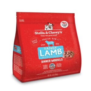 STELLA & CHEWY'S DANDY LAMB FROZEN RAW DINNER MORSELS DOG FOOD 1.8kg