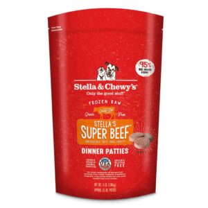 STELLA & CHEWY'S STELLAS SUPER BEEF FROZEN RAW DINNER PATTIES DOG FOOD 1.36kg