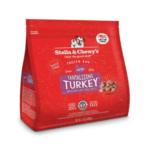 STELLA & CHEWY'S TANTALIZING TURKEY FROZEN RAW DINNER MORSELS DOG FOOD 1.8kg