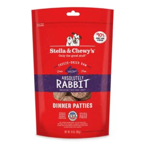 Stella & Chewy's Absolutely Rabbit Dinner Patties Freeze-Dried Raw Dog Food 709g