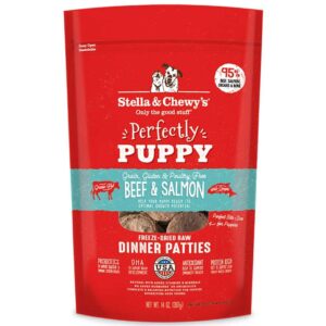 Stella & Chewy's Perfectly Puppy Beef & Salmon Dinner Patties Freeze-Dried Raw Dog Food 397g