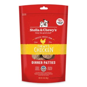 STELLA & CHEWYS Chewy's Chicken Dinner Patties Freeze-Dried Raw Dog Food 397g