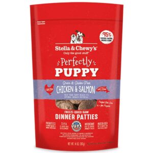 Stella & Chewy's Perfectly Puppy Chicken & Salmon Dinner Patties Freeze-Dried Raw Dog Food 397g