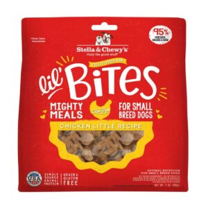 Stella & Chewy's Lil' Bites Chicken Little Recipe Small Breed Freeze-Dried Raw Dog Food 198g