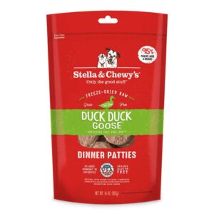 Stella & Chewy's Duck Duck Goose Dinner Patties Freeze-Dried Raw Dog Food 709g