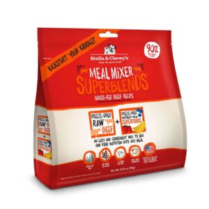 Stella & Chewy's SuperBlends Grass-Fed Beef Recipe Meal Mixers Freeze-Dried Raw Dog Food 454g