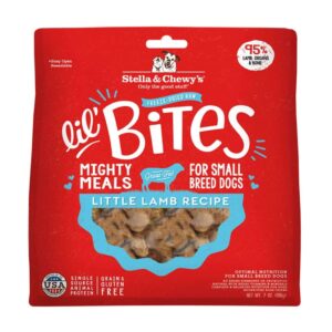 Stella & Chewy's Lil' Bites Little Lamb Recipe Small Breed Freeze-Dried Raw Dog Food 198g