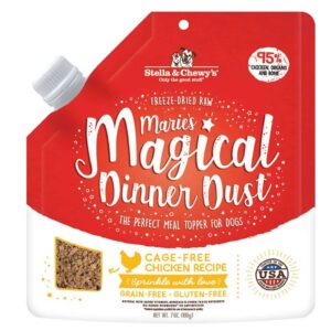 Stella & Chewy's Marie's Magical Dinner Dust Freeze-Dried Raw Cage-Free Chicken Dog Food Topper 198g