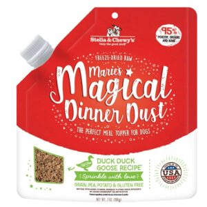 Stella & Chewy's Marie's Magical Dinner Dust Duck Duck, Goose Recipe Freeze-Dried Raw Dog Food Topper 198g