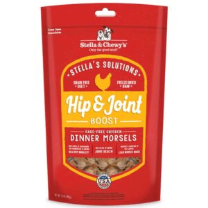 Stella & Chewy's Stella's Solutions Hip & Joint Boost Freeze-Dried Raw Cage-Free Chicken Dinner Morsels Dog Food 368g