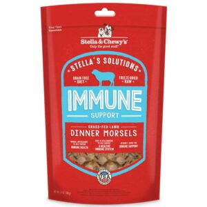 Stella & Chewy's Stella's Solutions Immune Boost Freeze-Dried Raw Grass-Fed Lamb Dinner Morsels Dog Food 368g