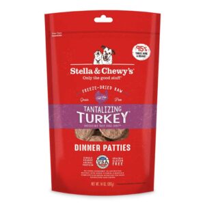 Stella & Chewy's Tantalizing Turkey Dinner Patties Freeze-Dried Raw Dog Food 397g