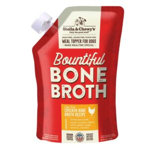 STELLA & CHEWY'S BOUNTIFUL BONE BROTH CAGE-FREE CHICKEN RECIPE DOG FOOD TOPPER 453g