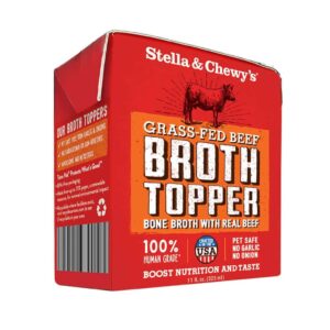 STELLA & CHEWY'S GRASS-FED BEEF BROTH DOG FOOD TOPPER 325ml