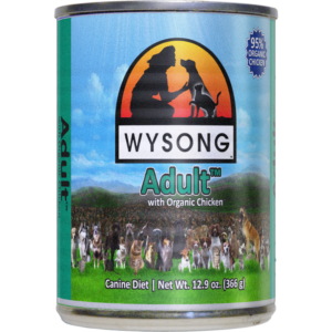 Wysong Adult with Organic Chicken Case of 12 Canned Dog Food 366g