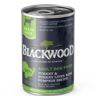 Blackwood Turkey & Turkey Liver With Pumpkin Grain-Free Adult Case of 12 Canned Dog Food 369g