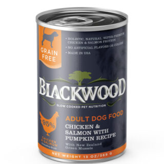 Blackwood Chicken & Salmon With Pumpkin Grain-Free Adult Case of 12 Canned Dog Food 369g