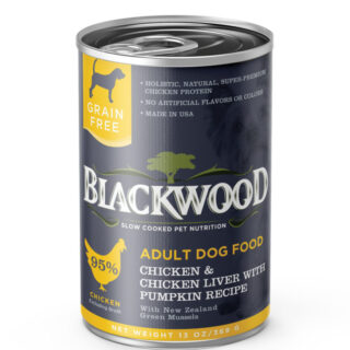 Blackwood Chicken & Chicken Liver With Pumpkin Grain-Free Adult Case of 12 Canned Dog Food 369g