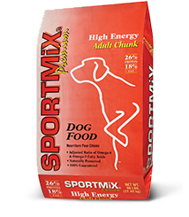 SPORTMiX High Energy Adult Chunk 26/18 Dry Dog Food 22.7kg