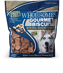 SPORTMiX Wholesomes Grain-Free Gourmet Biscuit with Real Roasted Peanuts Dog Treats 1.36kg