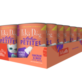 Tiki Dog Aloha Petites Chicken & Beef Loco Moco Grain-Free Case of 12 Wet Dog Food 255g