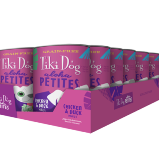 Tiki Dog Aloha Petites Chicken & Duck Maui Grain-Free Case of 12 Wet Dog Food 255g