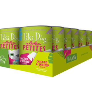 Tiki Dog Aloha Petites Chicken & Shrimp Saimin Grain-Free Case of 12 Wet Dog Food 255g