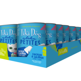 Tiki Dog Aloha Petites Chicken & Salmon Lomi Lomi Grain-Free Case of 8 Wet Dog Food 255g